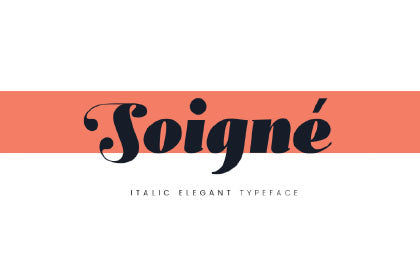 Free Soigné Bold Typeface