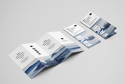Free Accordion Brochure Mockup
