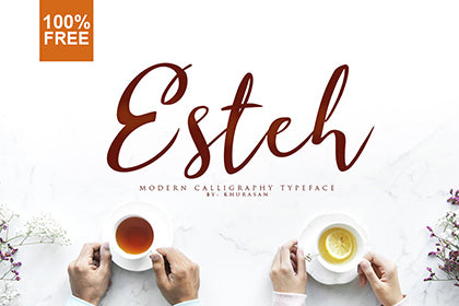 Free Esteh Script Typeface