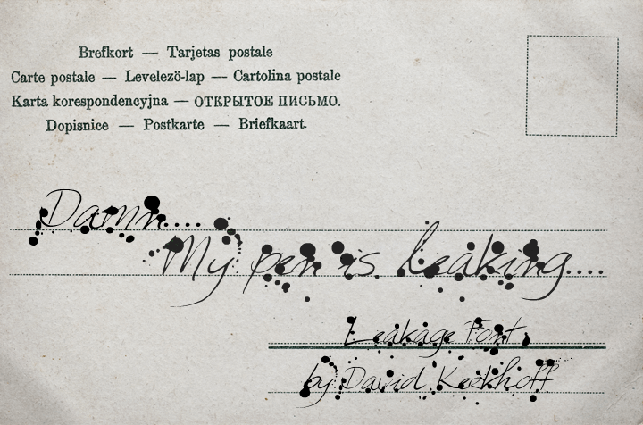 Free Leakage Font