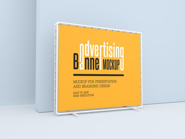 Free Advertising Banner Mockup Psd