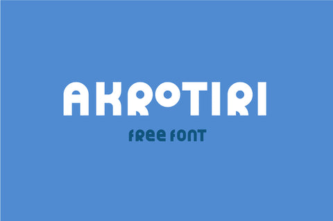 Free Akrotiri Display Font