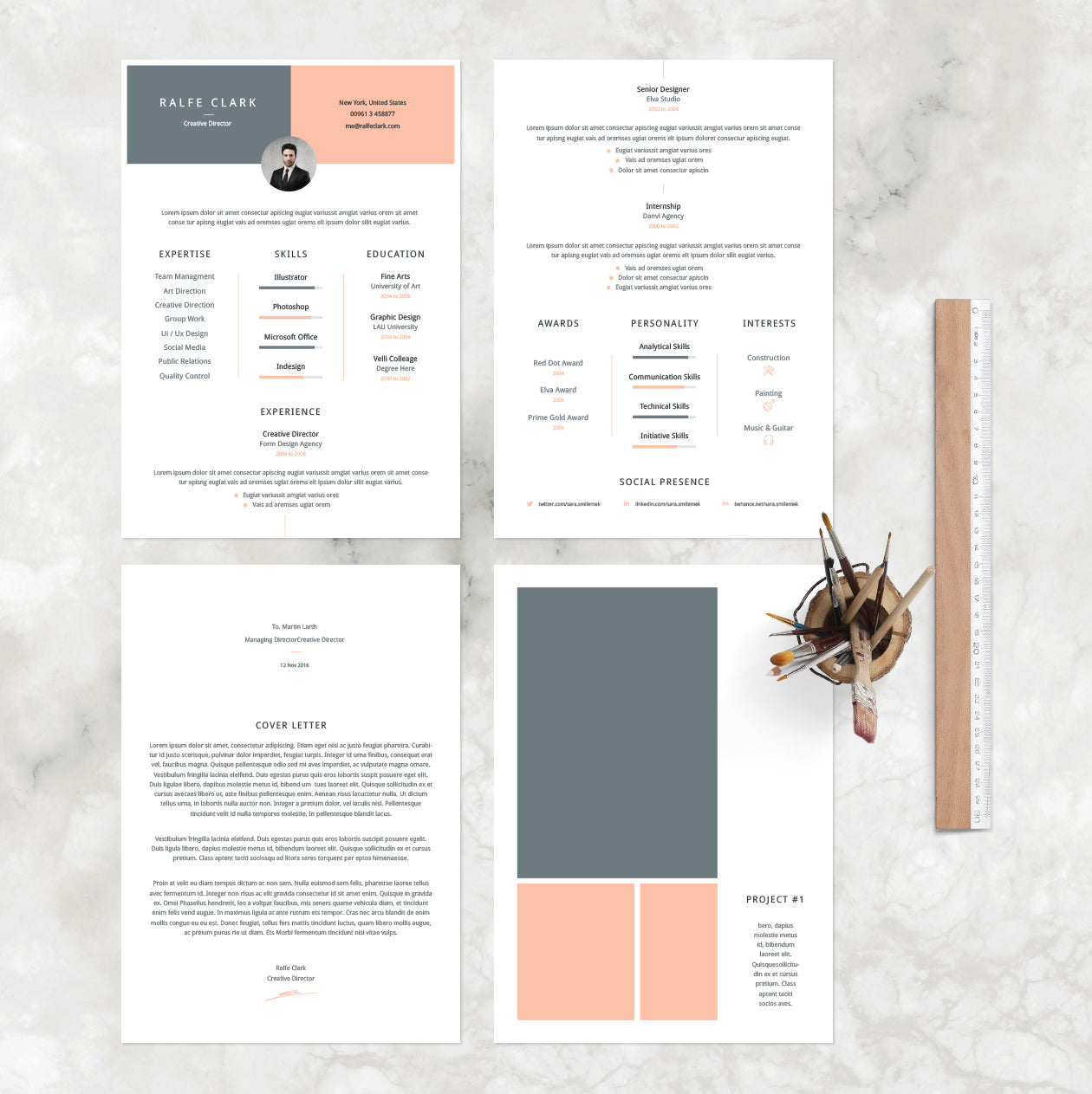 Free Velli CV Resume Template in Illustrator (AI) Format