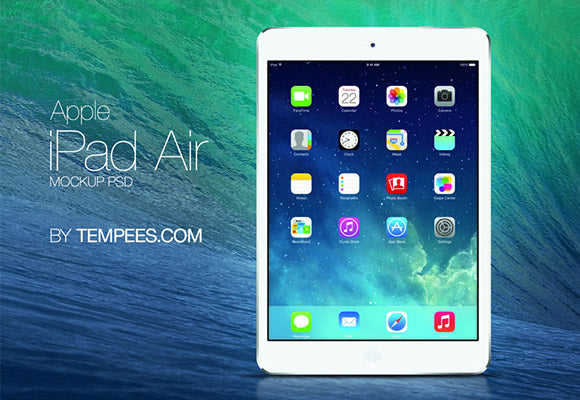 Free Apple Ipad Air Psd Mockup