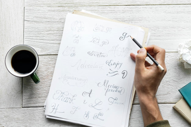 Free Artist Designing Vintage Cliche Inspirational Texts Psd