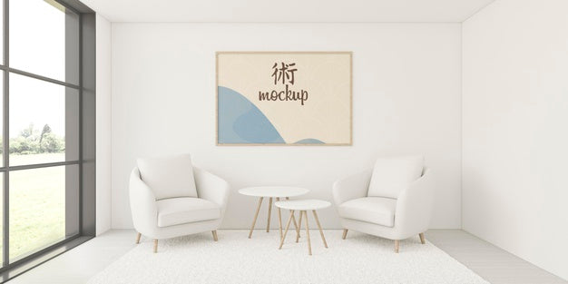 Free Assortment For Home Interior With Frame Mock-Up Psd