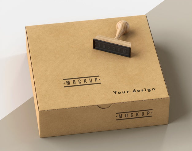 Free Assortment Of Stamp And Box Labeled Psd