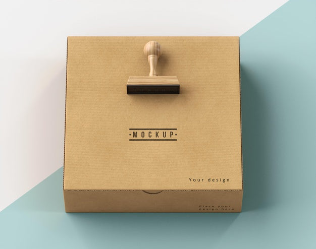 Free Assortment Of Stamp Labeled Box Psd