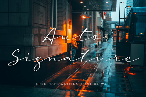 Free A Auto Signature Font