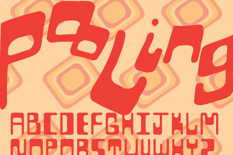 Free Pooling Display Typeface