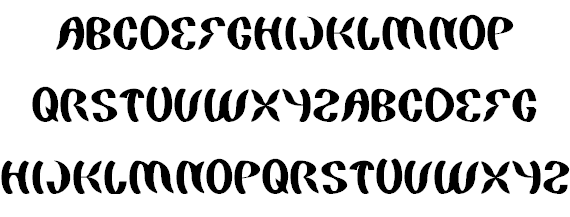 Free painting the light Font