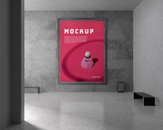 Free Backlit Modern City Vertical Mockup Psd