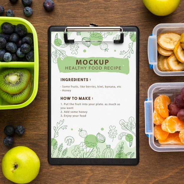 Free Batch Cooking With Notebook Mockup Psd