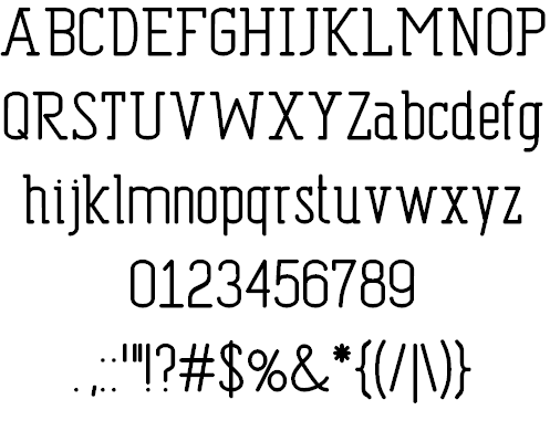 Free Dispensations Font