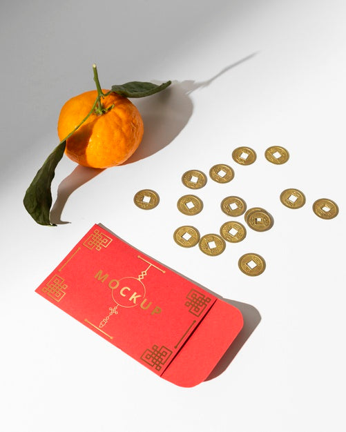 Free Beautiful Chinese New Year Concept Mock-Up Psd