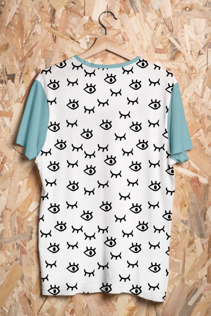 Free Beautiful Colorful Shirt Concept Mock-Up Psd