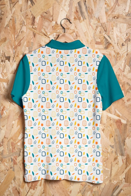 Free Beautiful Colorful Shirt Concept Mock-Up Psd