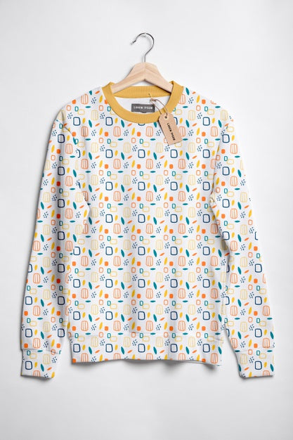 Free Beautiful Colorful Shirt Concept Mock-Up Psd