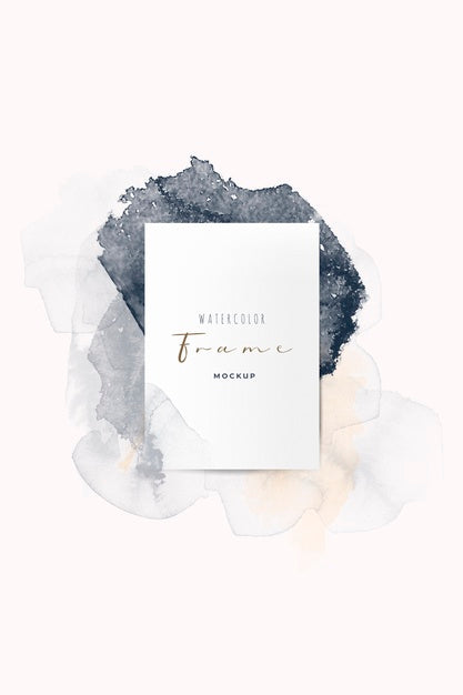 Free Beautiful Frame With Watercolor Brushes Psd