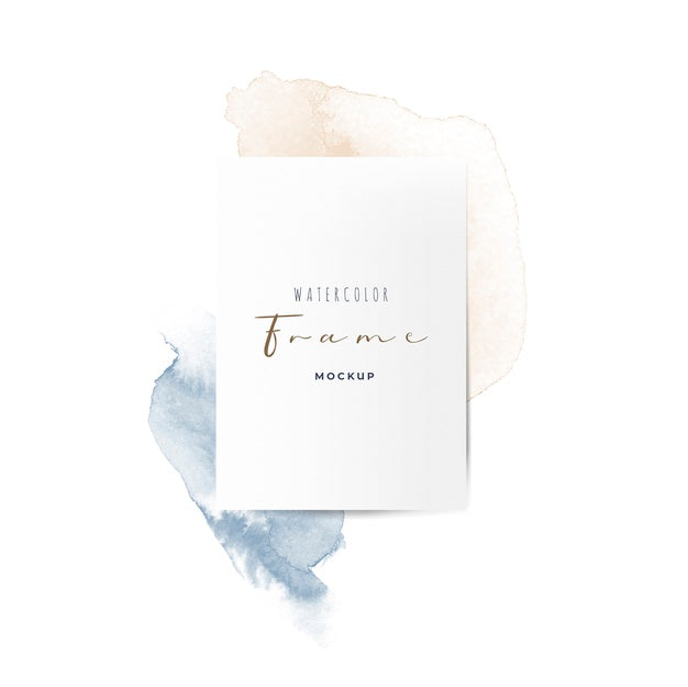 Free Beautiful Frame With Watercolor Brushes Psd