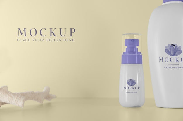 Free Beautiful Hygiene Product Packaging Mockup Psd