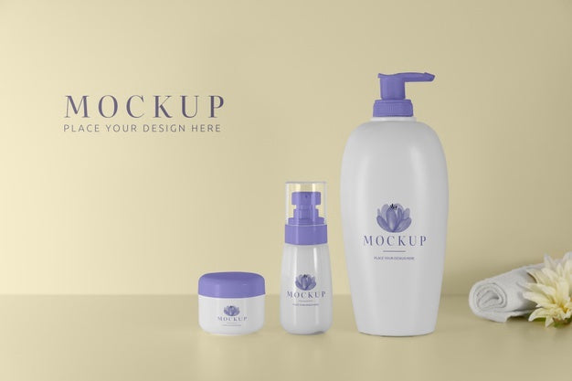 Free Beautiful Hygiene Product Packaging Mockup Psd