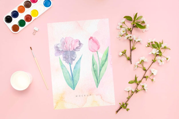 Free Beautiful Stationery Minimal Concept Psd