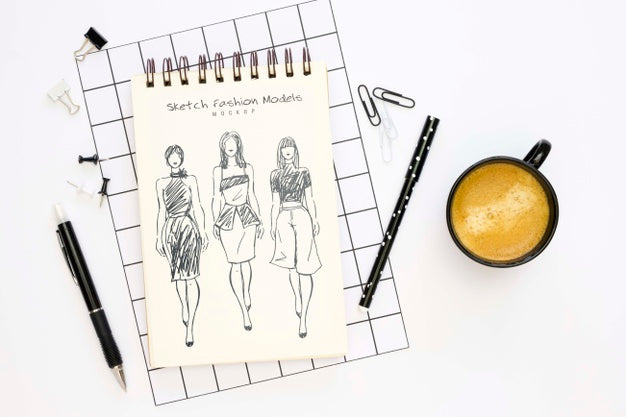 Free Beautiful Stationery Minimal Concept Psd