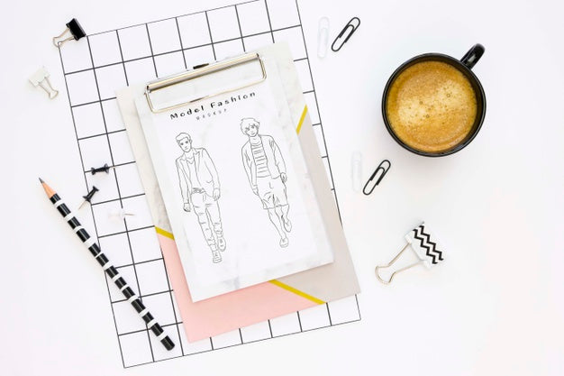 Free Beautiful Stationery Minimal Concept Psd