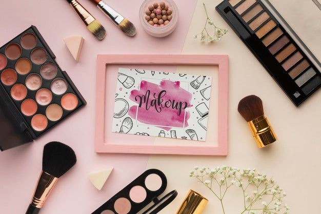 Free Beauty Lifestyle Makeup Mock-Up Psd