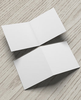 Free Bi-Fold Square Brochure Mockup