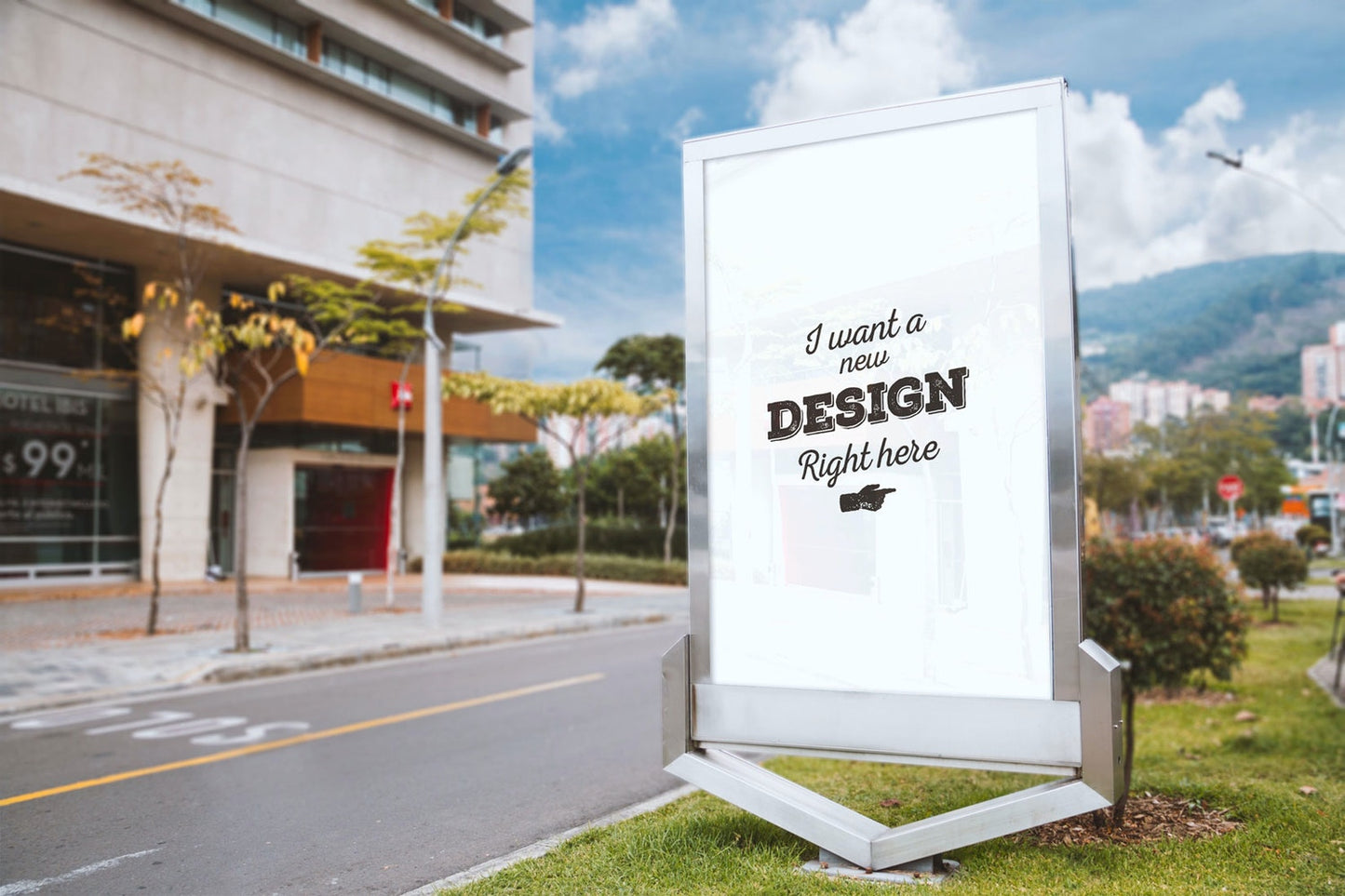 Free Billboard Outdoor Advertising Psd Mockup