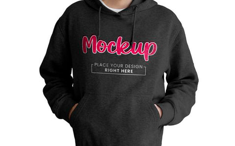 Free Black Hoodie Mockup Psd