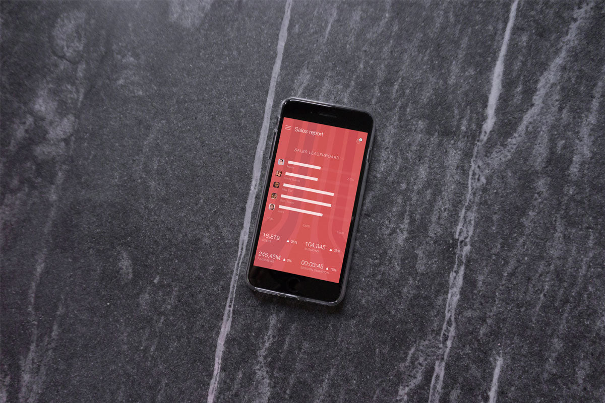 Free Black iPhone 8 on A Stone Floor