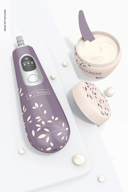 Free Blackhead Remover Mockup, Top View Psd