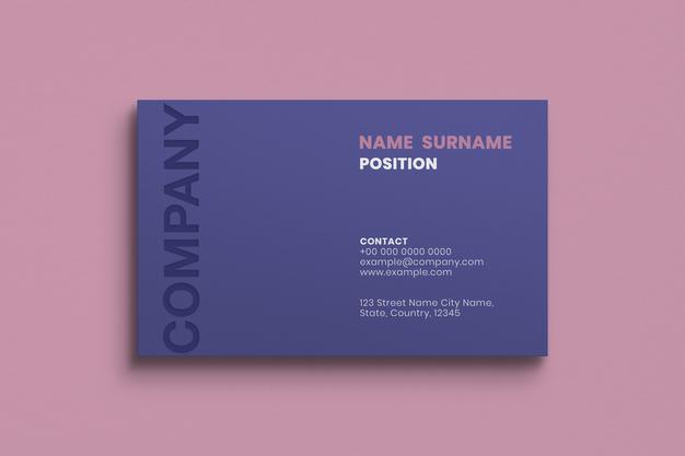 Free Blank Business Card Mockup Design Psd