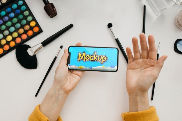 Free Blogger Streaming At Home With Device Mockup Psd