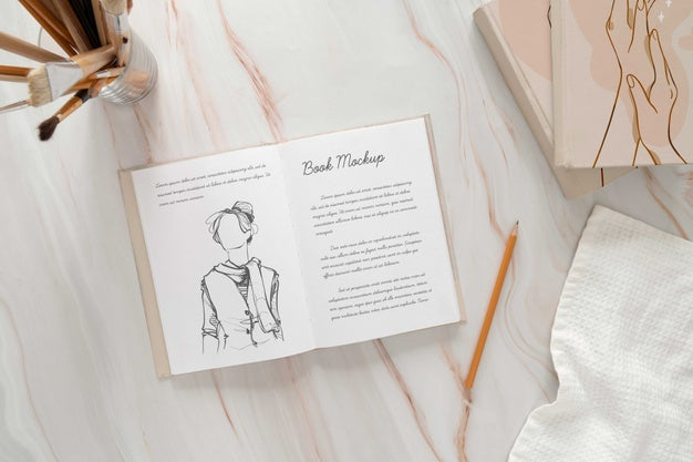 Free Book Mockup Used In Real Life Psd