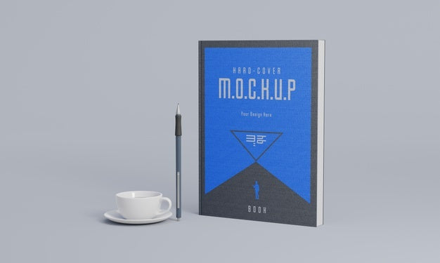 Free Book Stationery Desing Mockup Psd