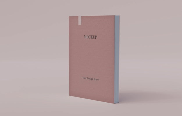 Free Book With Bookmark Design Mockup Psd