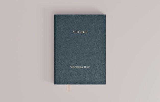 Free Book With Bookmark Design Mockup Psd