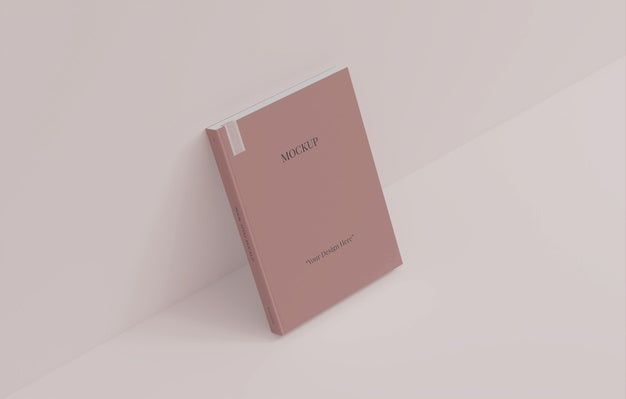 Free Book With Bookmark Design Mockup Psd