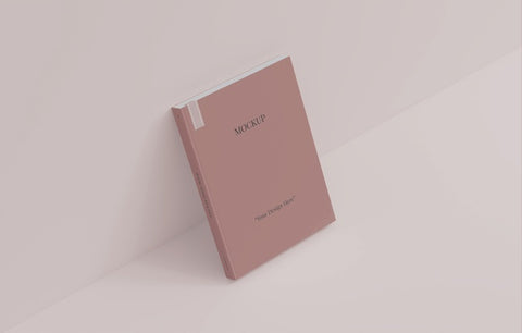 Free Book With Bookmark Design Mockup Psd