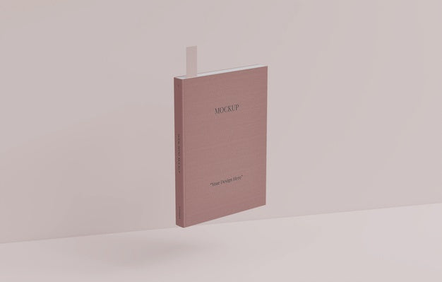Free Book With Bookmark Design Mockup Psd