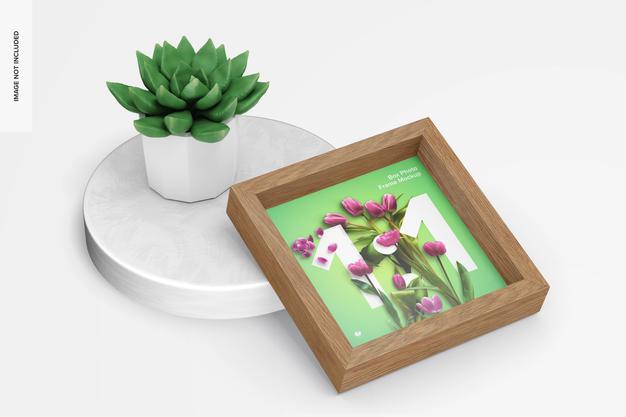 Free Box Photo Frame Mockup Psd