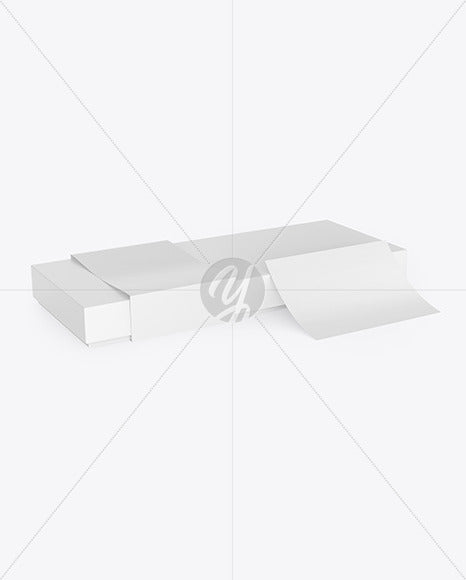 Free Box W/ Postcard Mockup