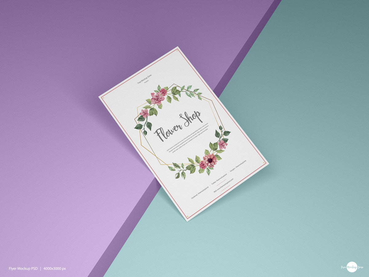 Free Brand Paper Flyer Mockup Psd For Presentation