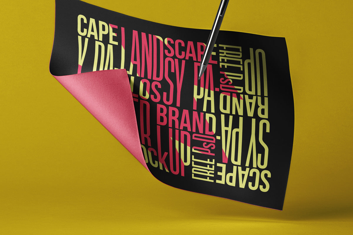 Free Brand Psd Paper Mockup Landscape