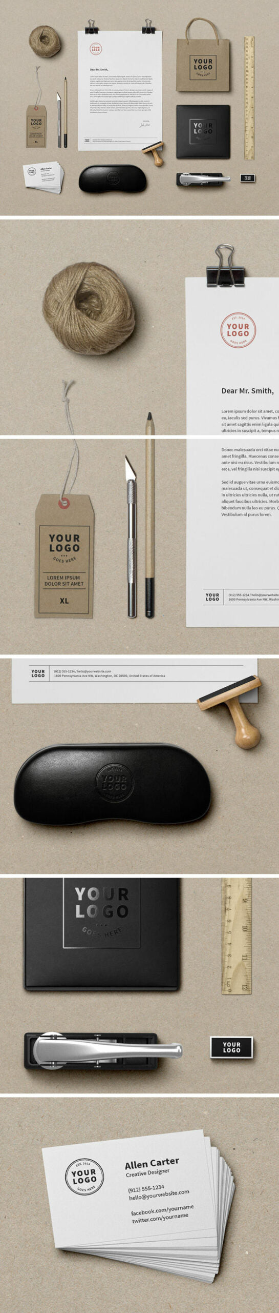 Free Branding / Identity Mockup Vol.9