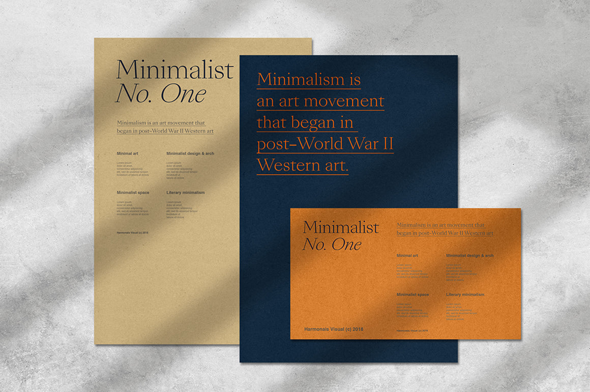 Free Branding Mockup Bie – Minimalist No.1